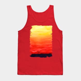 SUNSET brushstrokes Tank Top